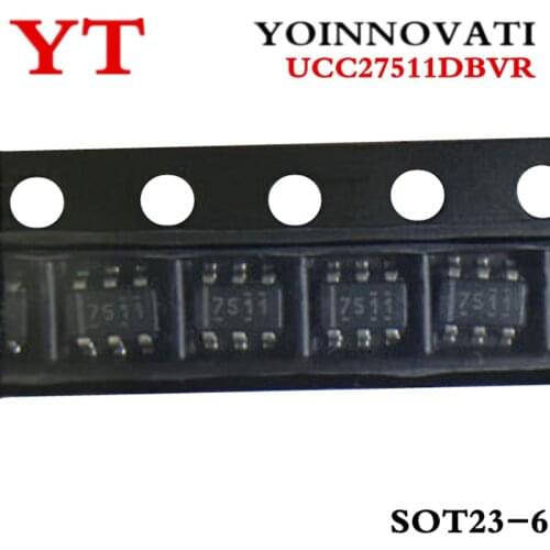 10pcs UCC27511DBVR UCC27511 SOT23-6 7511 IC
