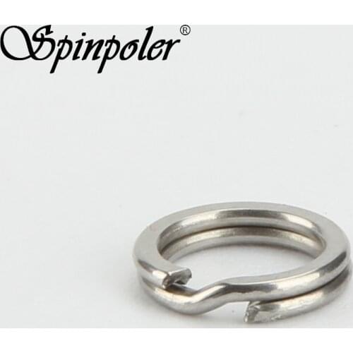 100pcs Flat Split Double Rings Fishing Connector Accessories 5mm 7mm Heavy Dual Ring Chain Connector Fishing Lure Hook