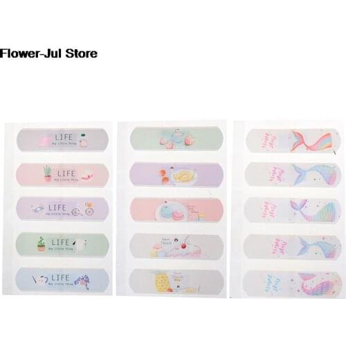 20 Pcs/lot Lovely Cute Band Aid Disposable Wound Sticker Kawaii First Aid Emergency Kit For Kids Children Adhesive Bandages Home
