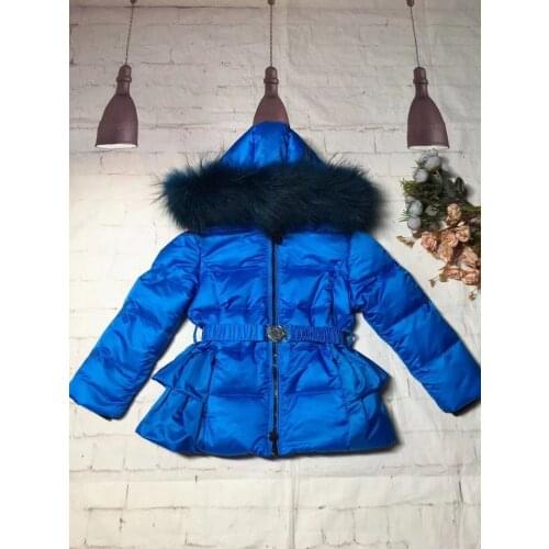 2020 winter jacket child snowsuit girl jackets girl Duck down real fur outerwear parka snowwear ski child winter overcoat
