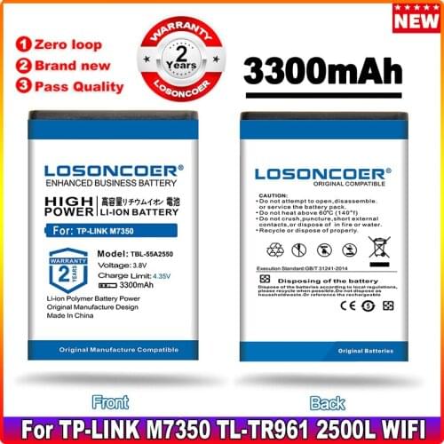 2950mAh For TP-LINK M7350 TBL-55A2550 TL-TR961 2500L TBL-68A2000 TBL55A2000 TL-MR11U TL-MR3040 M7310 wifi mifi router Battery