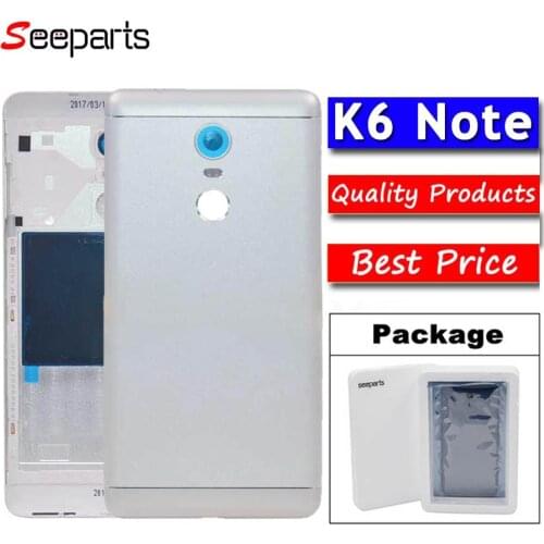 5.5" For Lenovo K6 Note Back Cover Case Battery Door Housing Repair Parts For Lenovo K6 Note Battery Cover