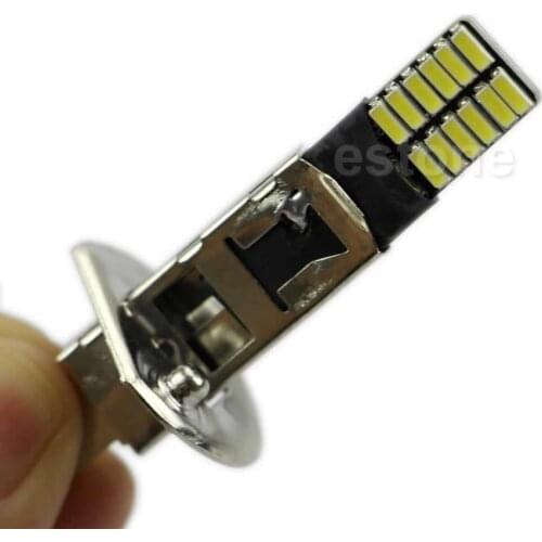 6500K HID Xenon White 24-SMD H1 LED Replacement Bulb Fog Light Driving DRLx2