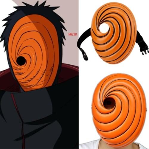 Anime Uchiha Mask Tobi Obito Akatsuki Ninja Madara Cosplay Costumes Resin Masks Halloween