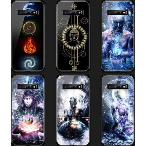Spiritual faith incorporealfaith Phone Case Tempered Glass For Samsung S20 Plus S7 S8 S9 S10E Plus Note 8 9 10 Plus A7 2018