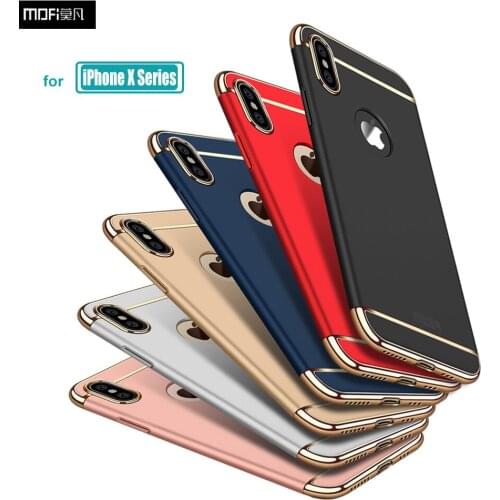 For iPhone XS Case iPhone XS Max Phone Bag Case Mofi Luxury Hard Protection 360 Full Cover for iPhone XR Fitted Cases