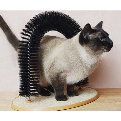 Pet Cat Massage Combs Arch Hair Grooming Scratcher Toy Massage Scratching Pet Cat Scratches Hair Cleaning Relieve Itching Brush