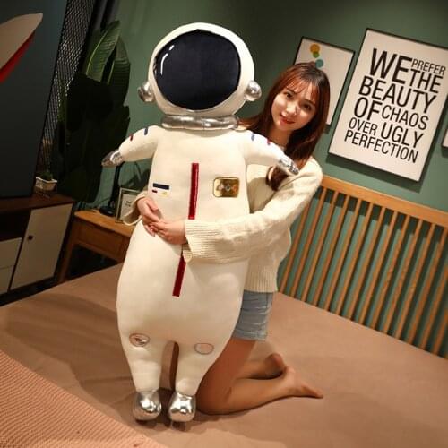 Plush Astronaut and Spaceship Toy Stuffed Soft Science Fiction Type Soft Doll Kids Toys Creative Space Toys Children Boys Gift