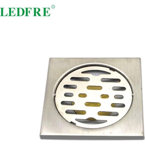 10CMx10CM Floor Drain Bathroom Square Shower with Removable Cover Anti-Clogging for Kitchen Washroom Basement