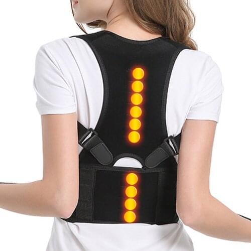 Magnetic Posture Corrector Wrap Strap Belt Back Brace Waist Lumbar Medical Therapy Shoulder Support Straighten Belt Pain Relief