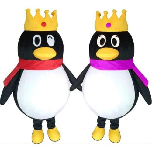 The Penguins of Madagascar Penguin Mascot Costume Cosplay Fancy Dress Adult Size Cartoon Mascot for Halloween Carnival Party