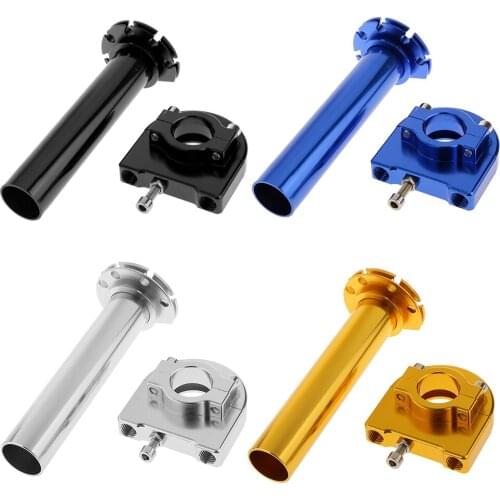 7/8" Metal Handlebar Handle Bar Grip Silver For Kawasaki Suzuki For Yamaha Motorcycle Accessories