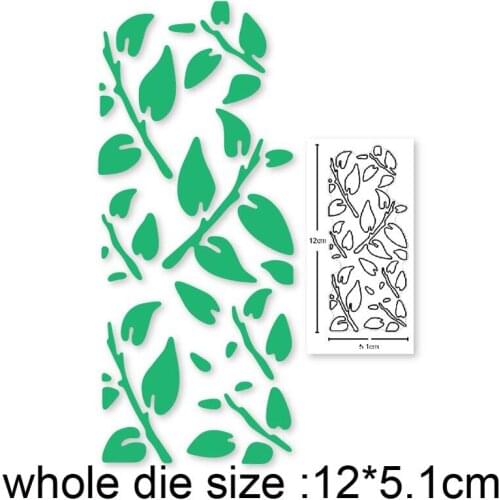 Metal dies Leaf Vine Frame Cutting Dies Stencils dies for DIY Scrapbooking Album Paper Card Making Decoration Embossing dies cut