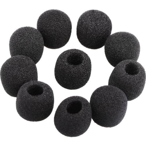Small windproof foam protectors for microphone Lavalier for headphones, 15 pieces