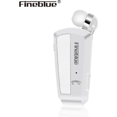 Newest Wireless Bluetooth earphones neck clip on telescopic type business Sport stereo head phones Vibration Wear Fineblue F990