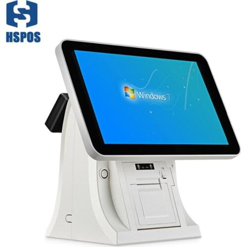 Newest Fashion Supermarket 15 inch Capacitive Touch Cash Register Pos System with 58mm Thermal Printer for Retail Shops