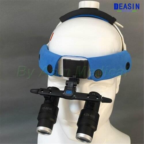 New 4X 5X 6X Binocular Type Headset type Dental Loupes Medical Surgical Dentist Loupe Magnifier Glasses