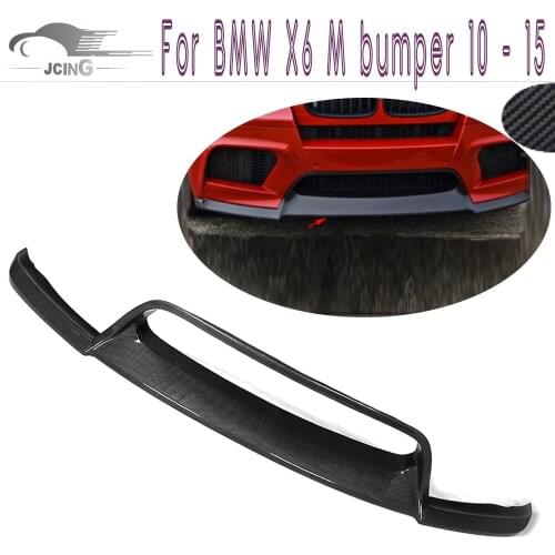 Plain Carbon fiber Auto Car Accessories Front Spoiler For BMW X6 M bumper 2010-2015