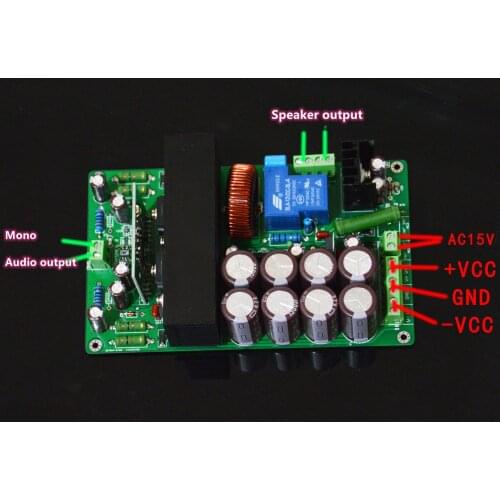 Latest arrival HIFI High Power IRS2092+IRFB4227 Class D Mono Digital amplifier board 1000W Stage amplifiers board