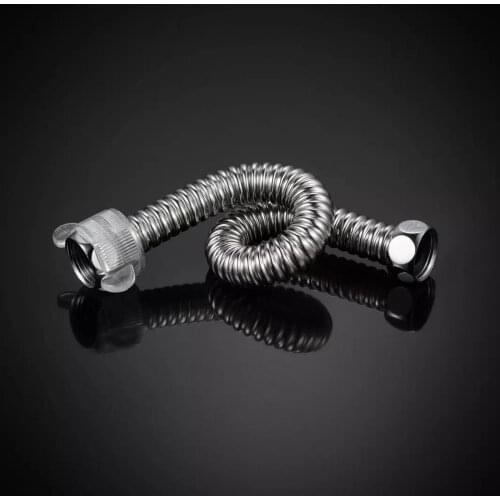 SUBMARINE Stainless Steel Basin&Toilet Flexible Plumbing Water Corrugated Hose G1/2" Hot&Cold Tube Bathroom Heater Pipes 20-60cm