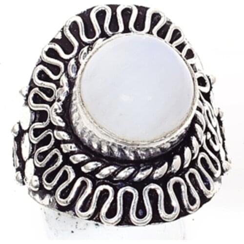 Rainbow Moonstone Silver Overlay over Copper , Size: 7.75 , R5480