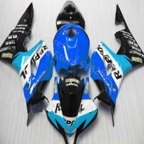 Blue black white fairing setInjection molding for HONDA CBR 600 RR fairings 2007 2008 cbr600rr 07 08 motobike fairings