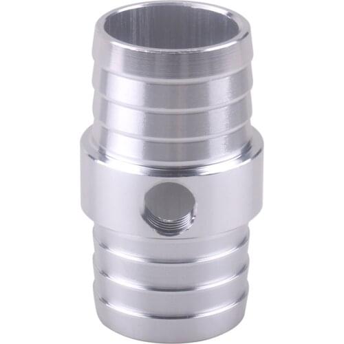 Radiator Hose Barb Coupler with 1/8in NPT Port 1-1/4in Tube Adapter for LS Swap Steam/Coolant Crossover Billet