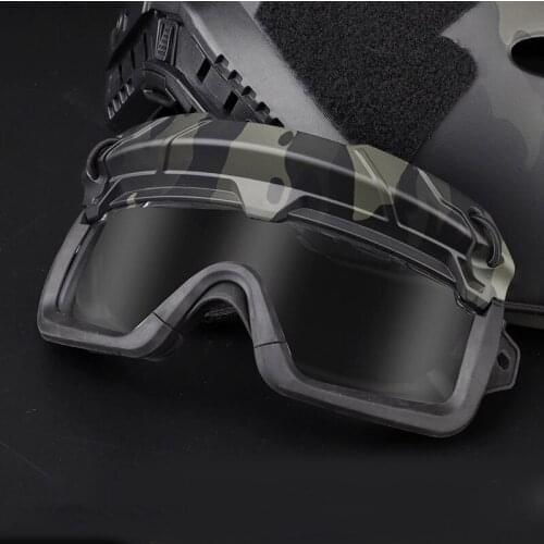 Tactical Airsoft Paintball Goggles Windproof Anti Fog CS Wargame Protection Goggles Fits for Tactical Helmet