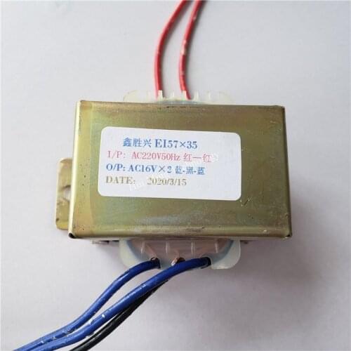 16V-0-16V 0.75A Transformer 220V input 25VA EI57*35 Multimedia active speaker audio subwoofer transformer for Solang