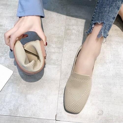20 summer autumn breathable soft bottom hollow peas shoes Net red flat shoes female large size woven lazy shoes women