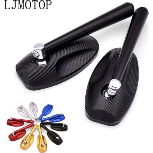 Universal Motorcycle Rear View Mirror CNC Moto Billet Side Mirrors For Yamaha WR250F YZF R1 XJR FJR 1300 FZ1 FAZER YZF R 3 25 6