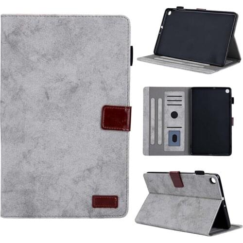 Vintage Business Style Case For Samsung Galaxy Tab A7 Lite 8.7 inch 2021 SM-T220 SM-T225 Folding Stand PU Leather Cover