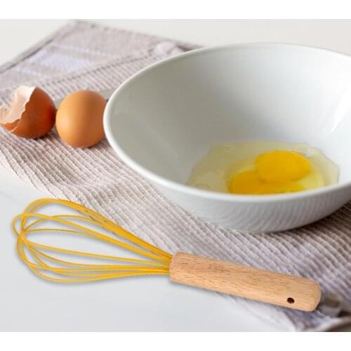 Egg Beater Food Grade Labor-saving Wood Manual Milk Frother Baking Tools for Home Creative Kitchenwares Handheld Wholesale