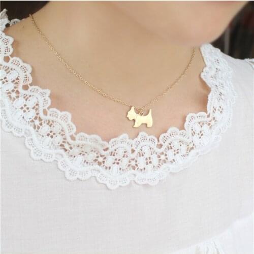 ZMZ 30pcs/lot 2018 Europe/US fashion dog-shaped pendant creative cute animal jewelry for women girlfriend gift party jewelry