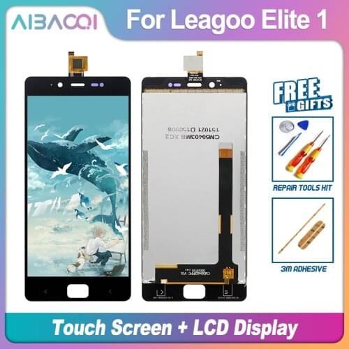 AiBaoQi New Original Touch Screen LCD Display Replacement For Leagoo Elite 1/M5/M8/M9 Phone