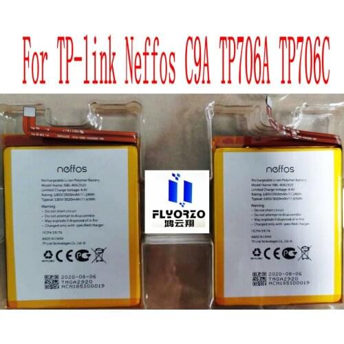 New High Quality 3020mAh NBL-40A2920 Battery For TP-link Neffos C9A TP706A TP706C Mobile Phone