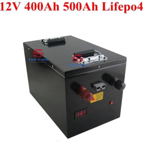 12V 400Ah 500Ah Lifepo4 battery pack battery High Power Energy Saving 12v 350ah for yatch caravan boats motor power 20A charger