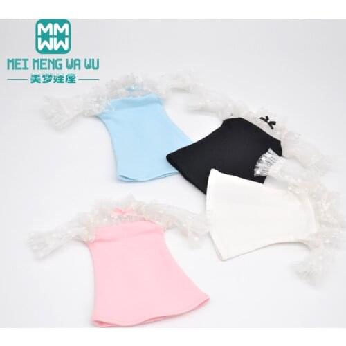 Doll clothes accessories for blyth ob24 ob27 azone Lace dress pink, black, white, blue