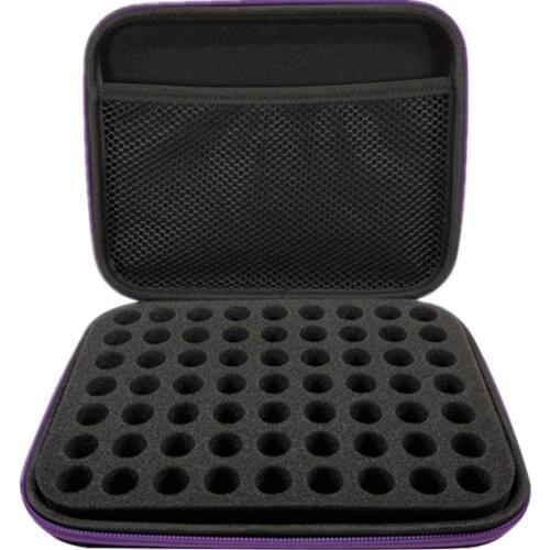 63 Grid EVA Essential Oils Carrying Case with Foam Insert and Carrying Handle ALI88