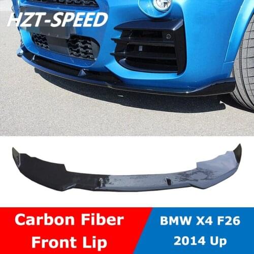 F26 Carbon Fiber Front Bumper Lip Diffuser Spoiler For BMW X4 Version 2014 Up