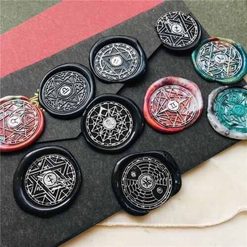 Twelve Constellation Magic Sealing Wax Stamp ​Wedding Greeting Card Wax Stamp Envelope Seal DIY Seal Invitation Card Decoration