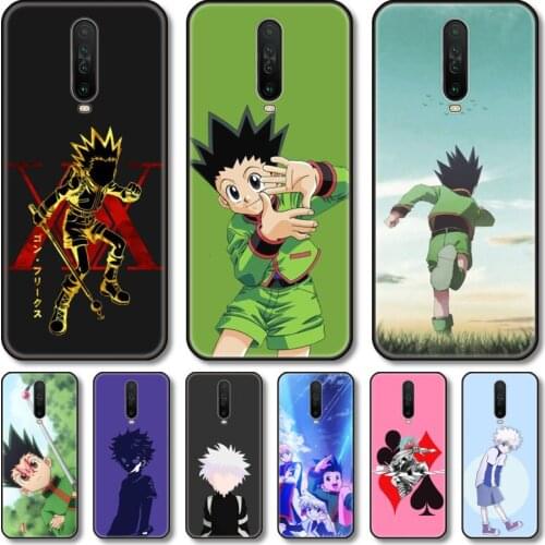 Freecss japan anime Phone Case For XiaoMi Redmi Note 10S 9S 8 7 6 T Pro Black Cover Silicone Back TPU