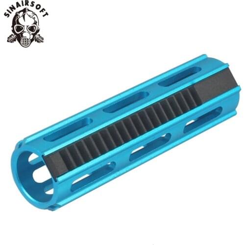 Hot MA Tactical Full Steel 19 Teeth Aluminum Blue Piston For Airsoft AEG R85 SR25 Gearbox Paintball Shooting Hunting Accessories