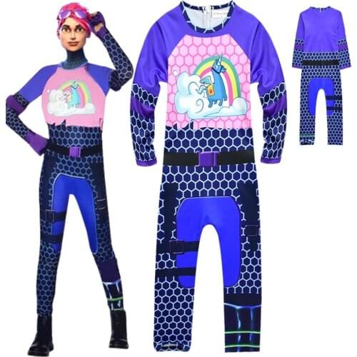 Girls Ffortnited Brite Bomber Cosplay Costume