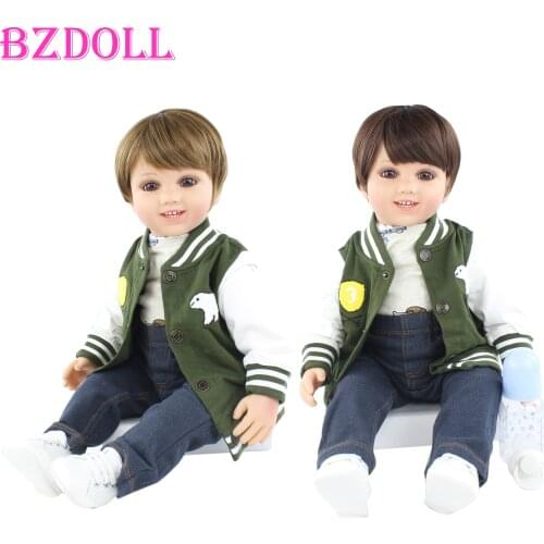 60 cm Silicone Reborn Baby Boy Doll Toys For Girl Toddler Babies Dress Up Boneca Birthday Gift Child Play House Bedtime Toy