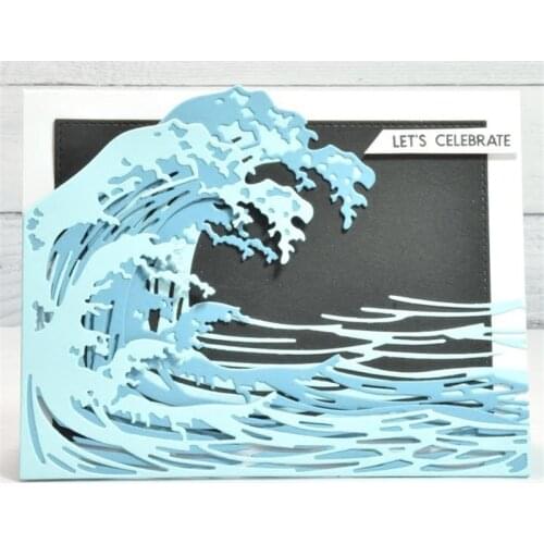 Wave Dies Frame Metal Cutting Dies for Card Making Scrapbooking Making Embossing Cuts Stencil Craft Dies