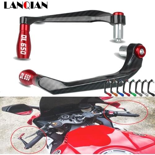 Motorcycle Universal 22MMCNC Aluminum Handlebar Protector Brake Clutch Lever Guard ProtectorFor Suzuki dl650 DL 650 DL650 D L650