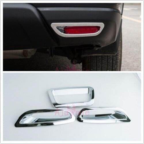 Rear Fog Lamp Cover Light Frame Overlay Trim Chrome Car Styling 2014 2015 2016 For Nissan X-trail X Trail Accessories