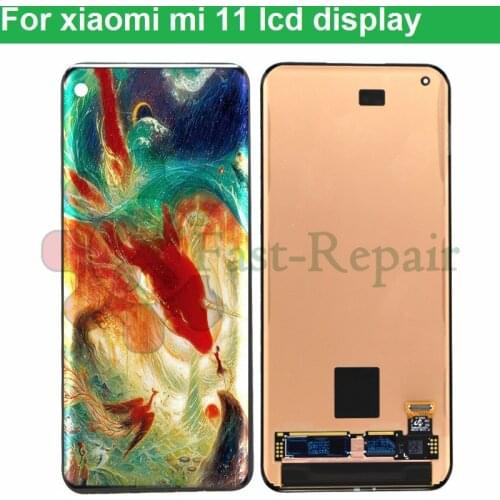 6.81'Super amoled original lcd display for xiaomi mi 11 lcd display with touch panel digitizer Assembly for mi11 lcd display