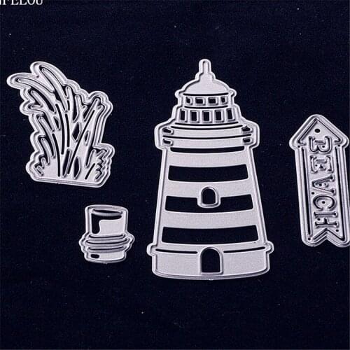 PANFELOU Easter The lighthouse sign Scrapbooking DIY album cards paper die metal craft stencils punch cuts dies cutting